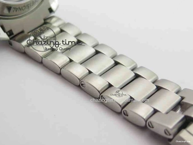 0320 Sophisticated Planet Ocean Master Chronometer Chrono SS OM 1:1 Best Edition Orange On SS Bracelet A 8156